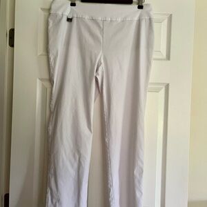 LISETTE L 801 Elegant White Dress Pants w/Tummy Control Panel